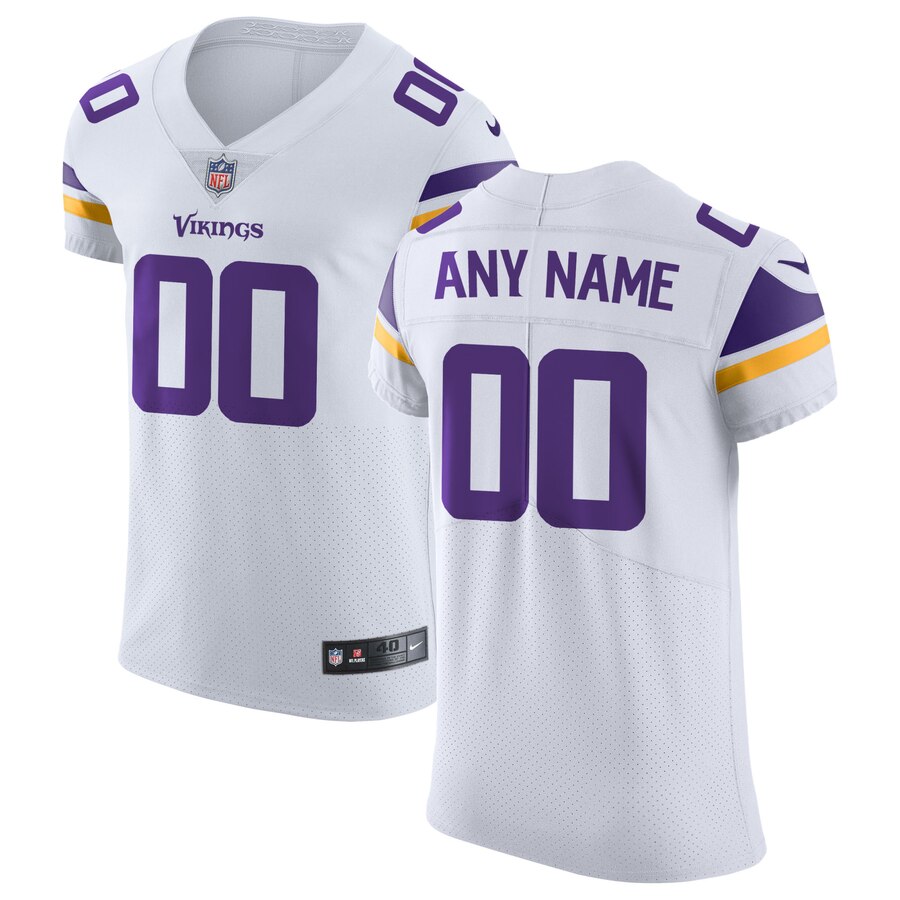 Minnesota Vikings Custom Letter and Number Kits For New White Jersey Material Vinyl